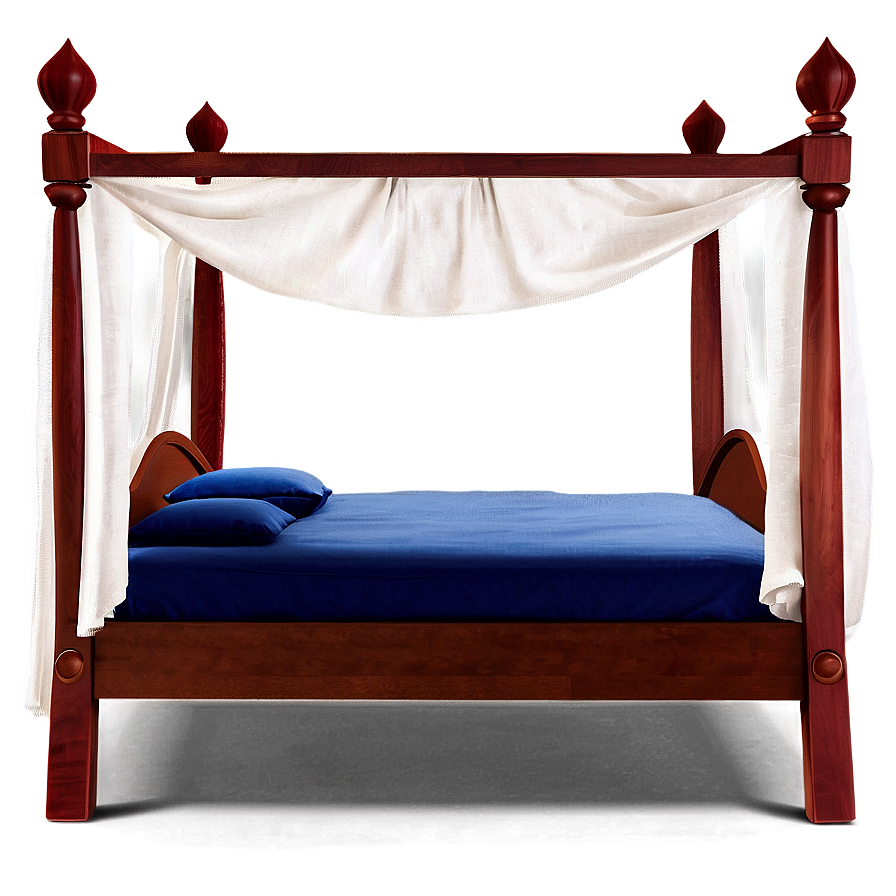 Canopy Bed Illustration Png Bnr5 PNG Image