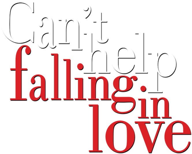 Cant Help Fallingin Love Text Art PNG Image