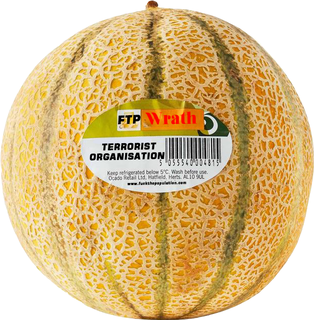 Cantaloupewith Label PNG Image