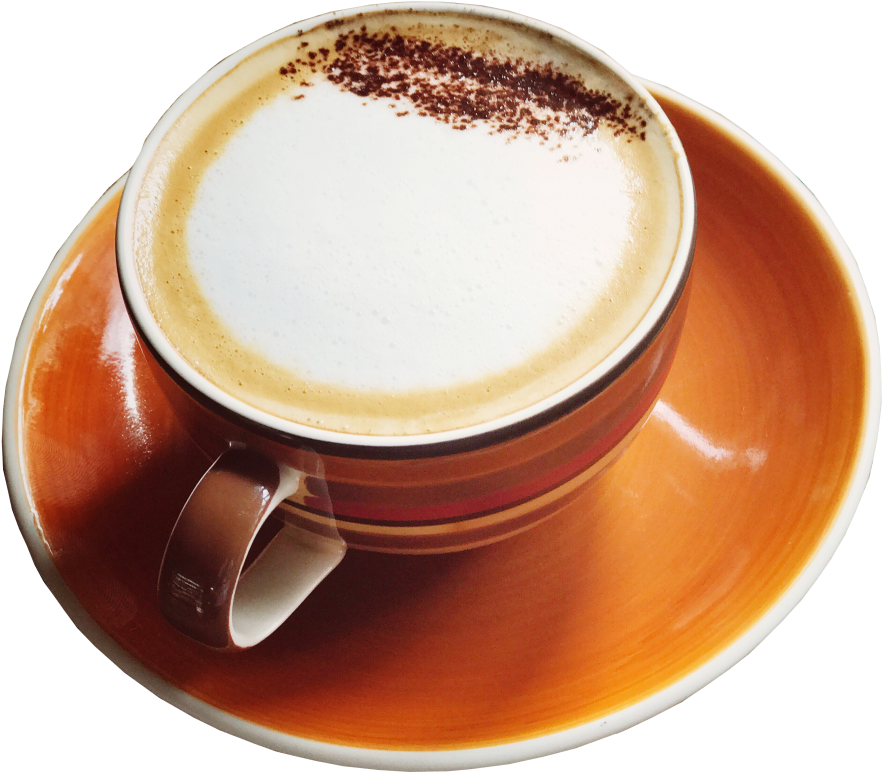 Cappuccinowith Cinnamon Top PNG Image