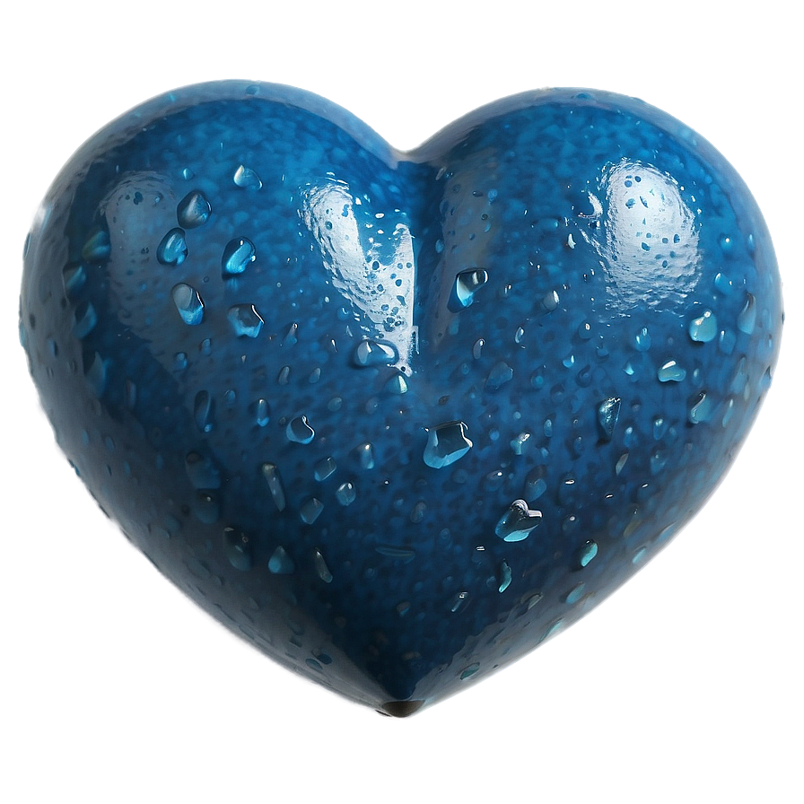 Capri Blue Heart Emoji Png Coc PNG Image