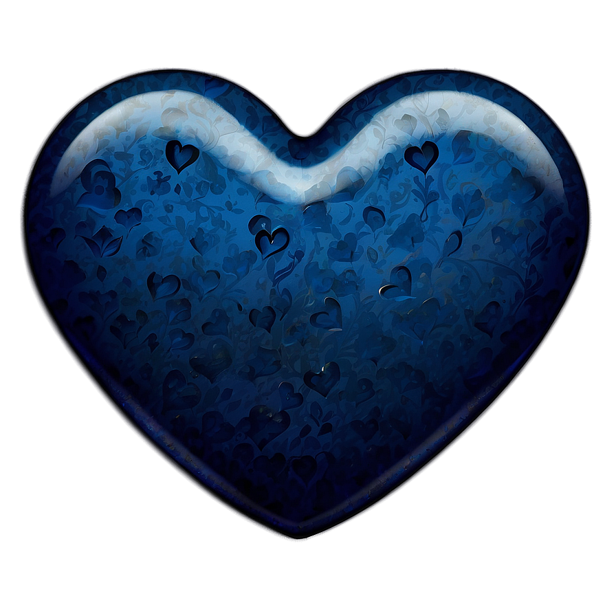 Capri Blue Heart Emoji Png Qob91 PNG Image