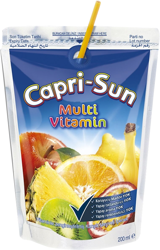 Capri Sun Multi Vitamin Pouch200ml PNG Image