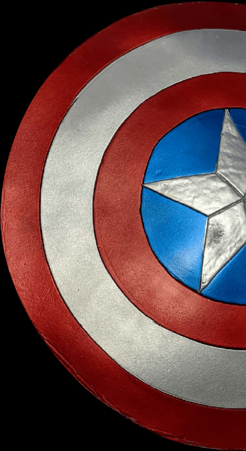 Captain America Shield Closeup PNG Image