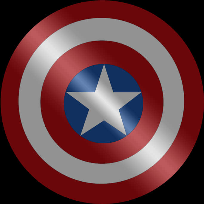 Captain America Shield Graphic PNG Image