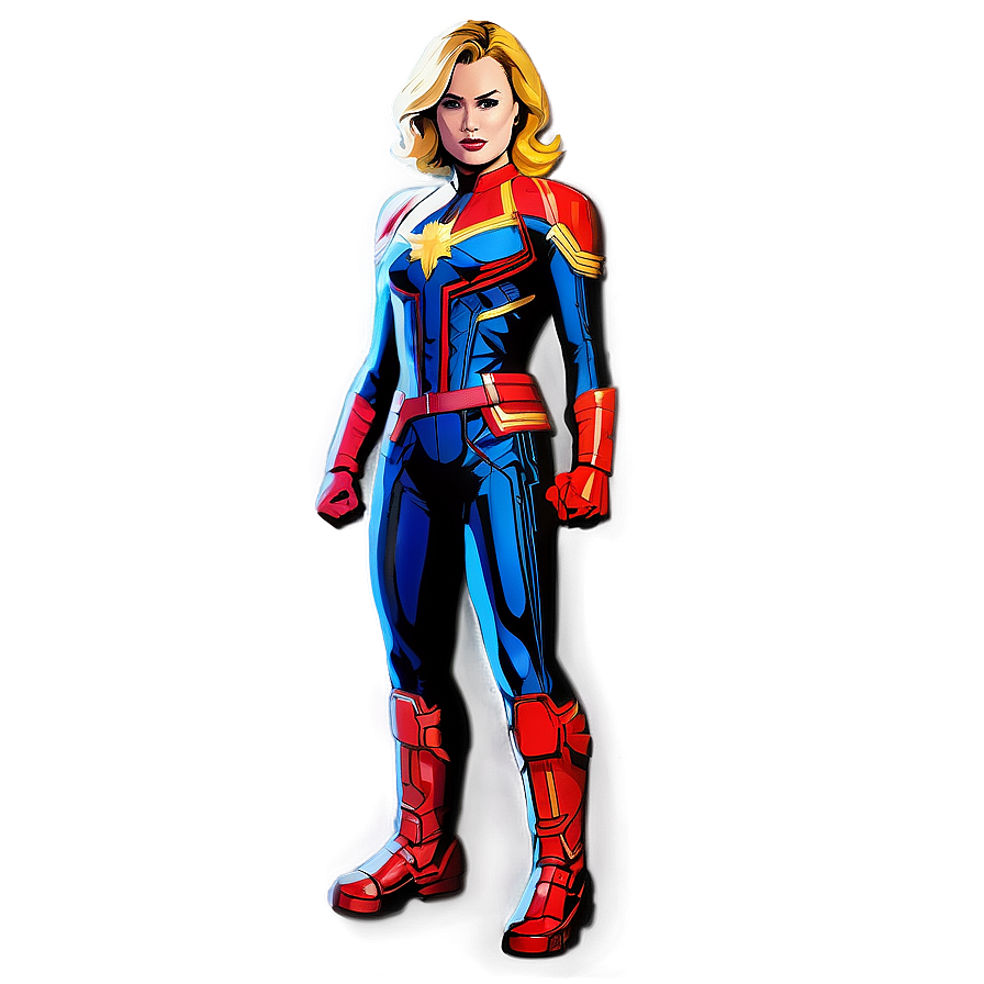 Captain Marvel Blast Png 06282024 PNG Image