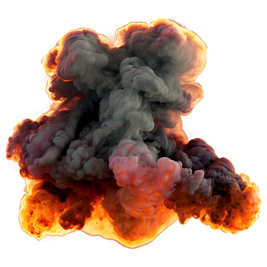 Captivating Orange Smoke Png Dhm PNG Image