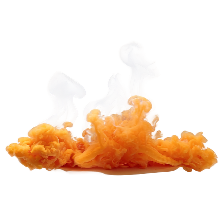 Captivating Orange Smoke Png Uyg PNG Image