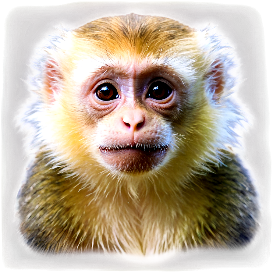 Capuchin Monkey Looking Png Msr63 PNG Image