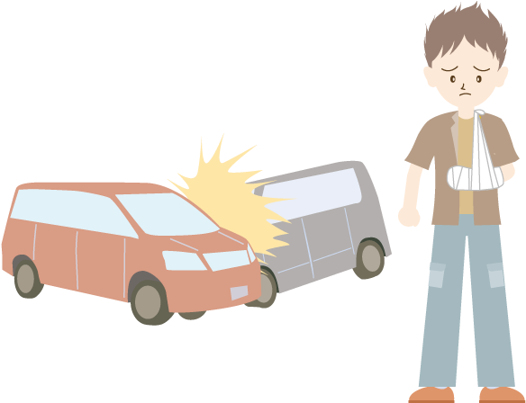 Car Accident Injured Person Illustration PNG Image