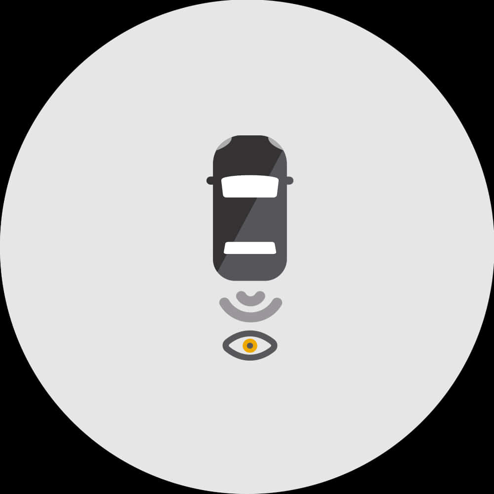 Car Autonomous Sensor Graphic PNG Image