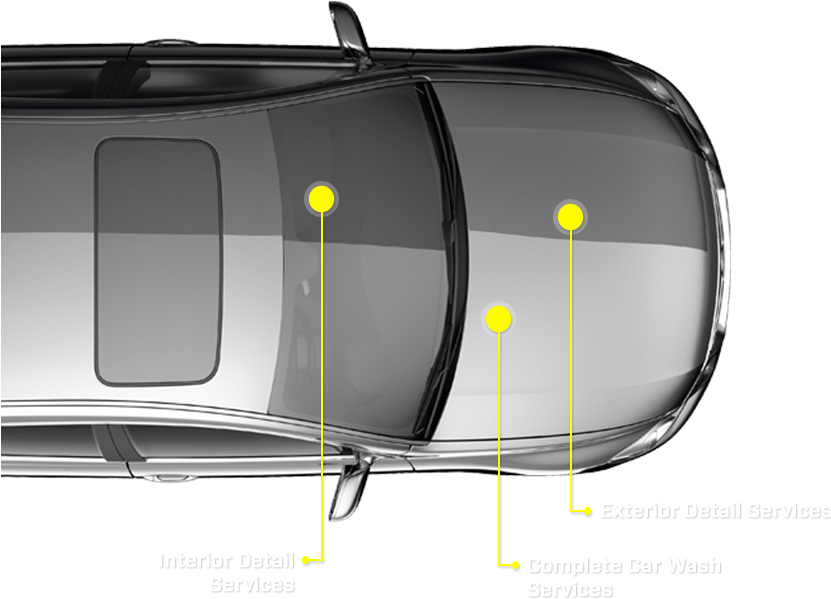 Car Detailing Services Top View PNG Image