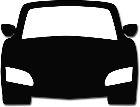 Car Front Silhouette Icon PNG Image