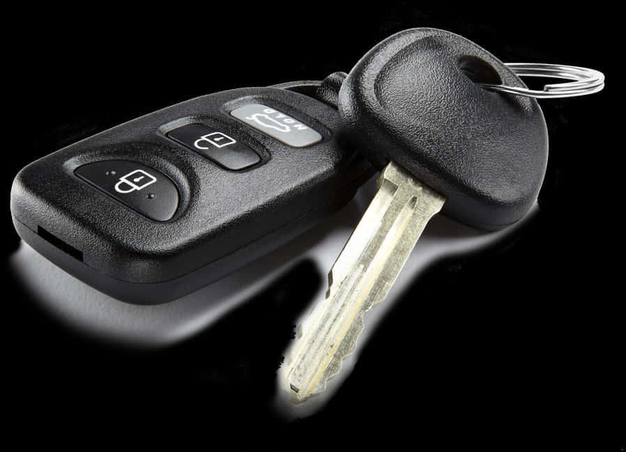 Car Key Foband Key Black Background PNG Image