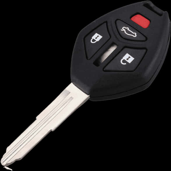 Car Key Fobwith Integrated Buttons PNG Image