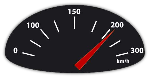 Car Speedometer Red Needle PNG Image