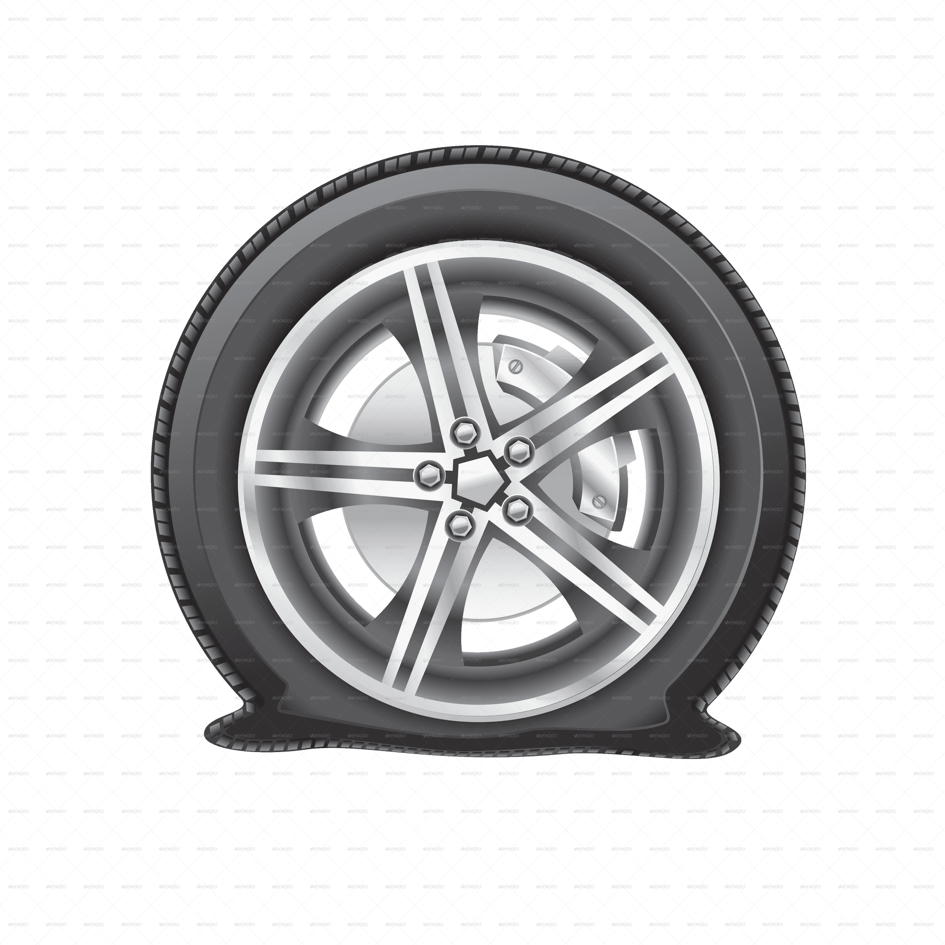 Car Tire Illustration PNG Image