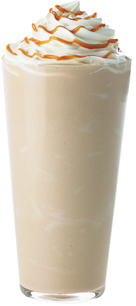 Caramel Drizzle Milkshake PNG Image