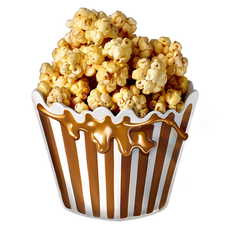 Caramel Drizzled Popcorn Png 06212024 PNG Image