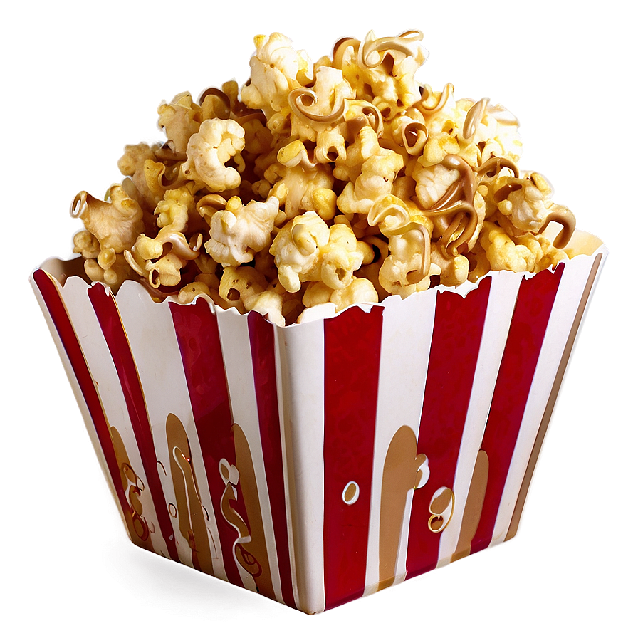 Caramel Drizzled Popcorn Png 43 PNG Image