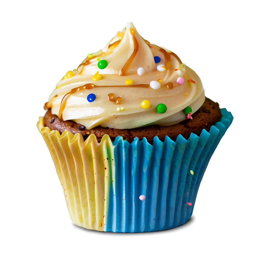 Caramel Sprinkled Cupcake Png 76 PNG Image