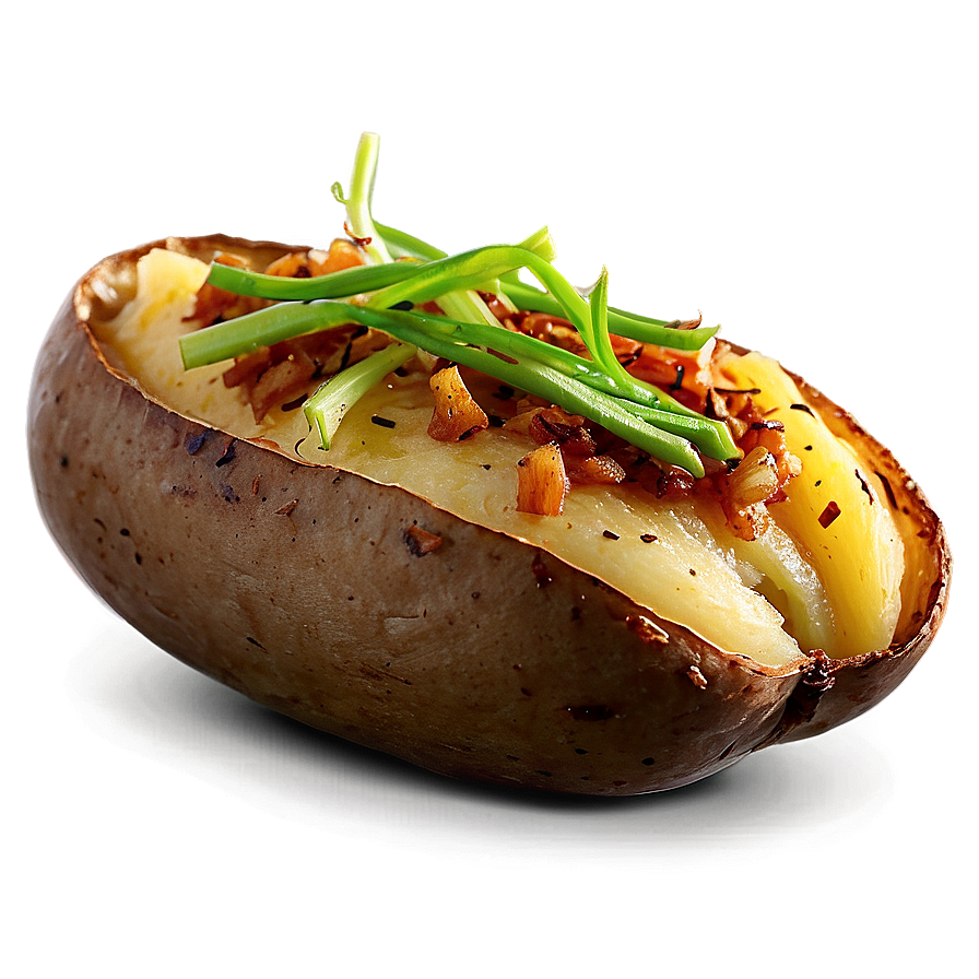 Caramelized Onion Baked Potato Png Irn PNG Image