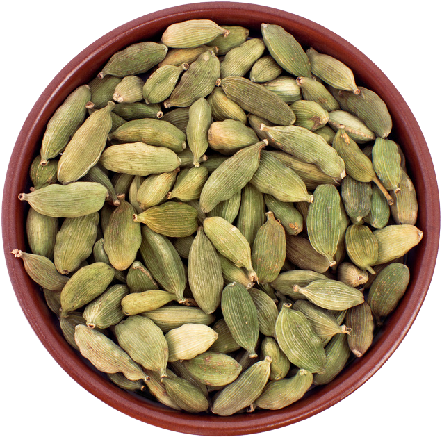 Cardamom_ Pods_in_ Bowl PNG Image