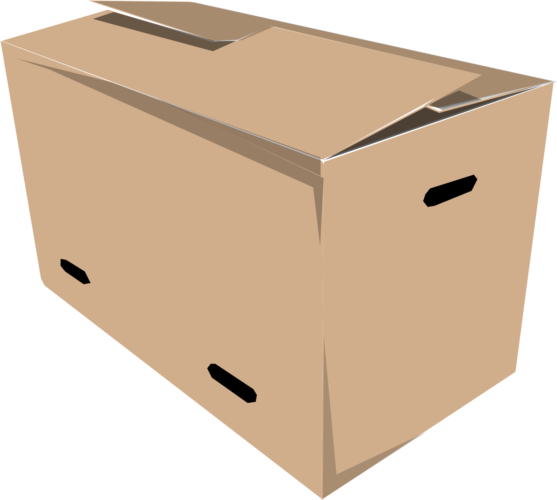 Cardboard Box Closed3 D Render PNG Image