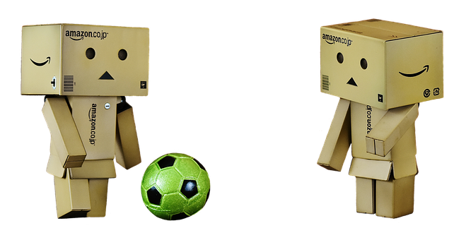 Cardboard Figures Football Play PNG Image