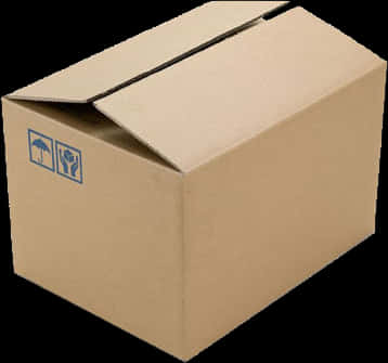 Cardboard Shipping Box PNG Image