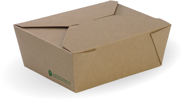 Cardboard Shipping Box Closed PNG Image