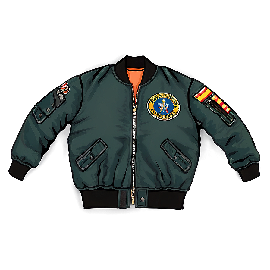 Cargo Pocket Bomber Jacket Png 62 PNG Image