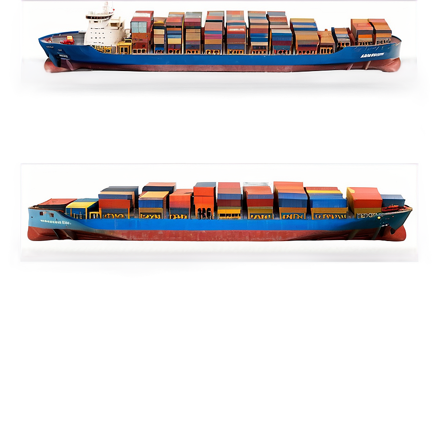 Cargo Ship B PNG Image