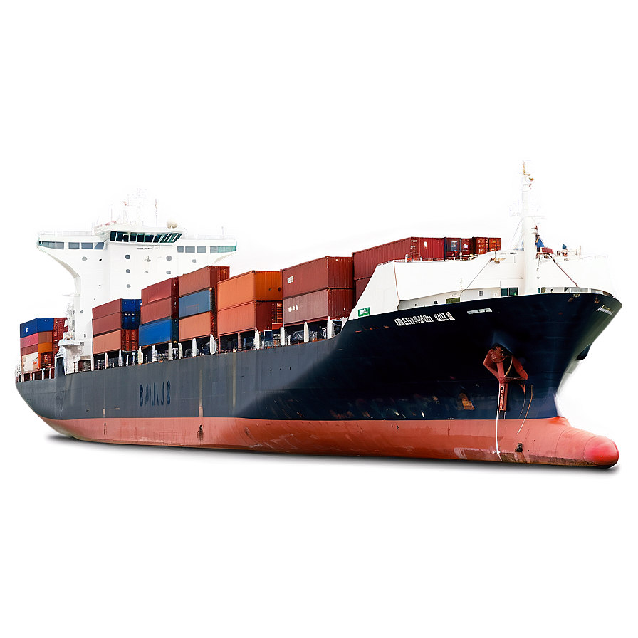 Cargo Ship Docked Png Iob PNG Image