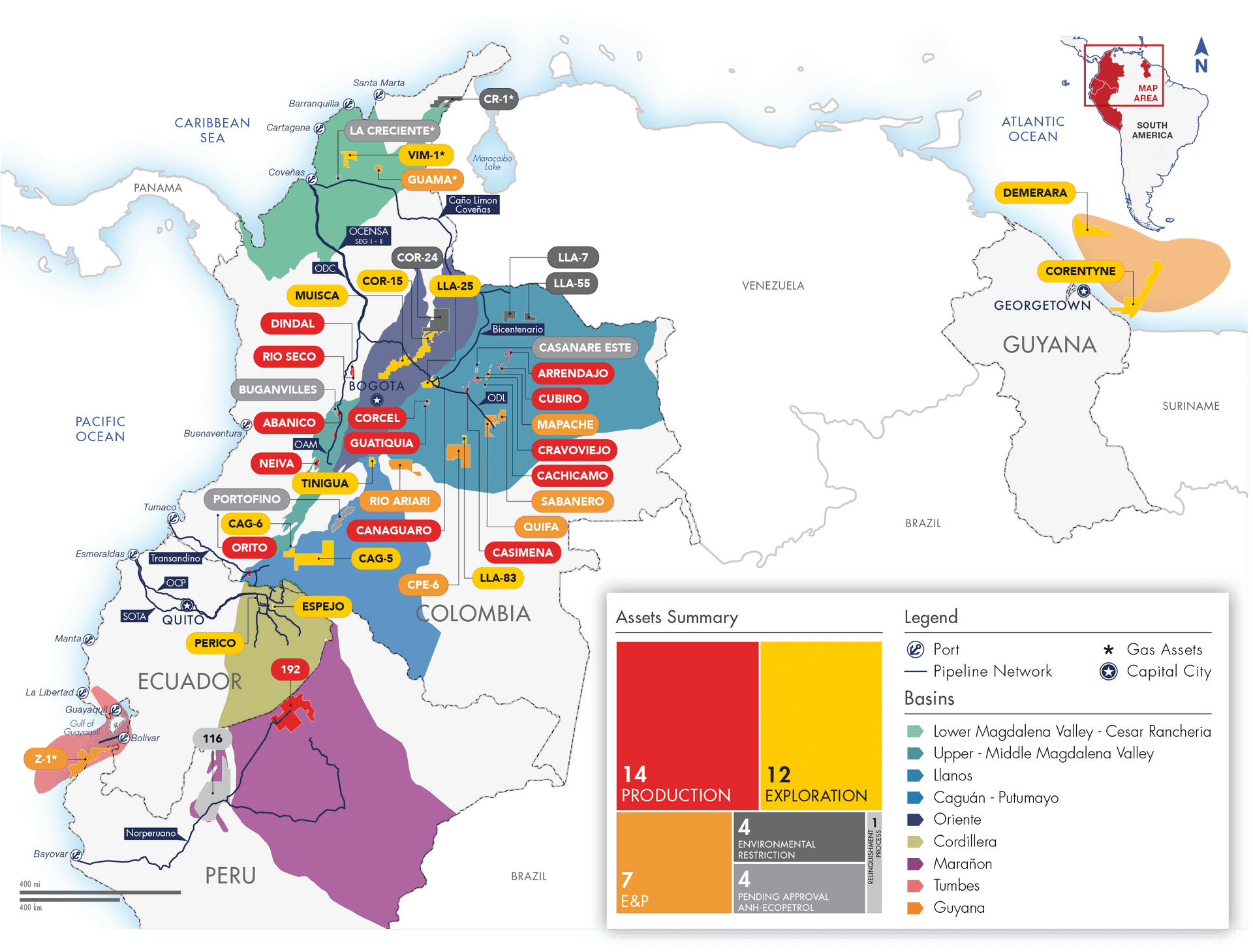 Caribbean Oiland Gas Activity Map PNG Image