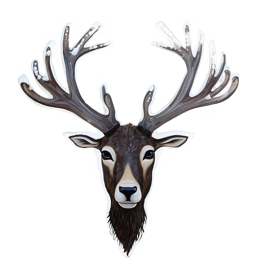 Caribou With Snowy Backdrop Png 83 PNG Image