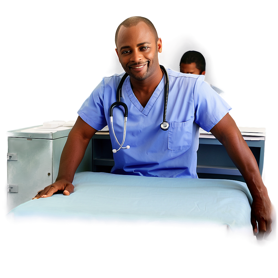 Caring Male Nurse Png Kpc31 PNG Image