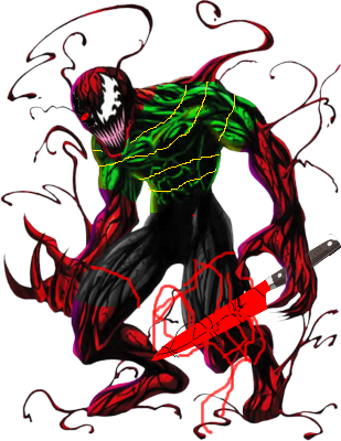 Carnage Villain Artwork PNG Image