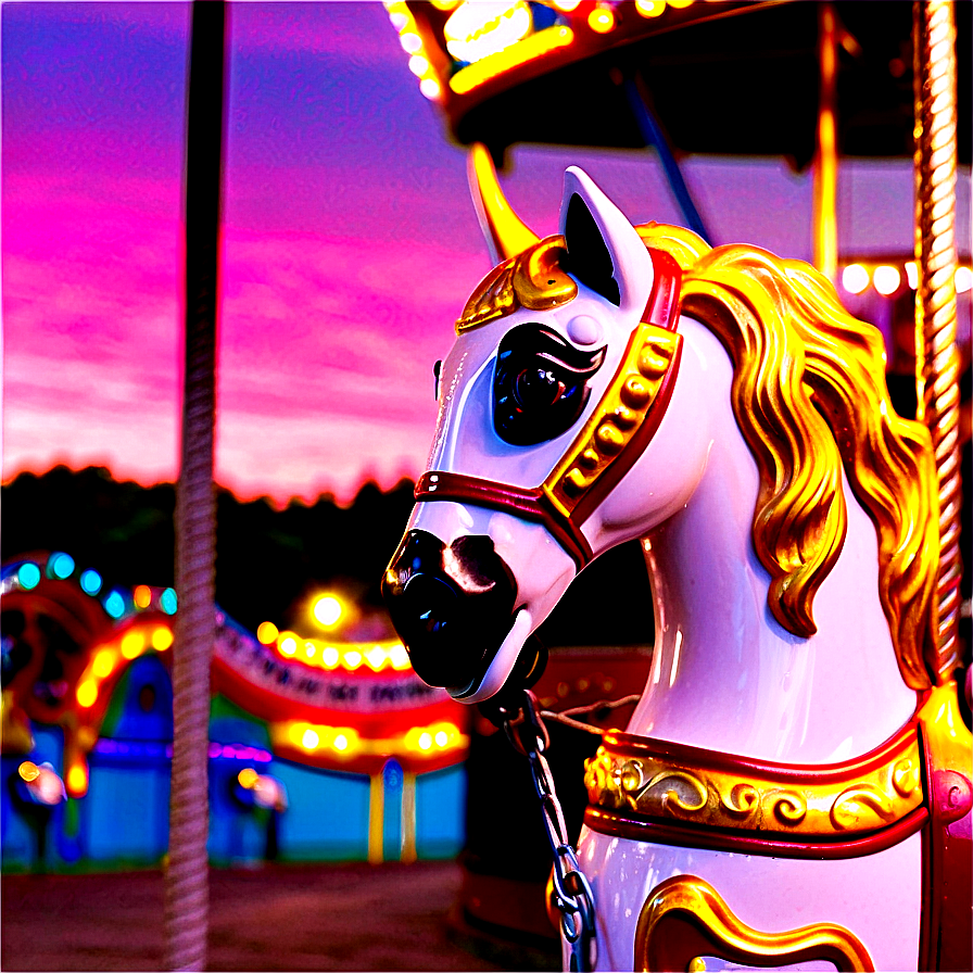 Carousel At Sunrise Png 06242024 PNG Image