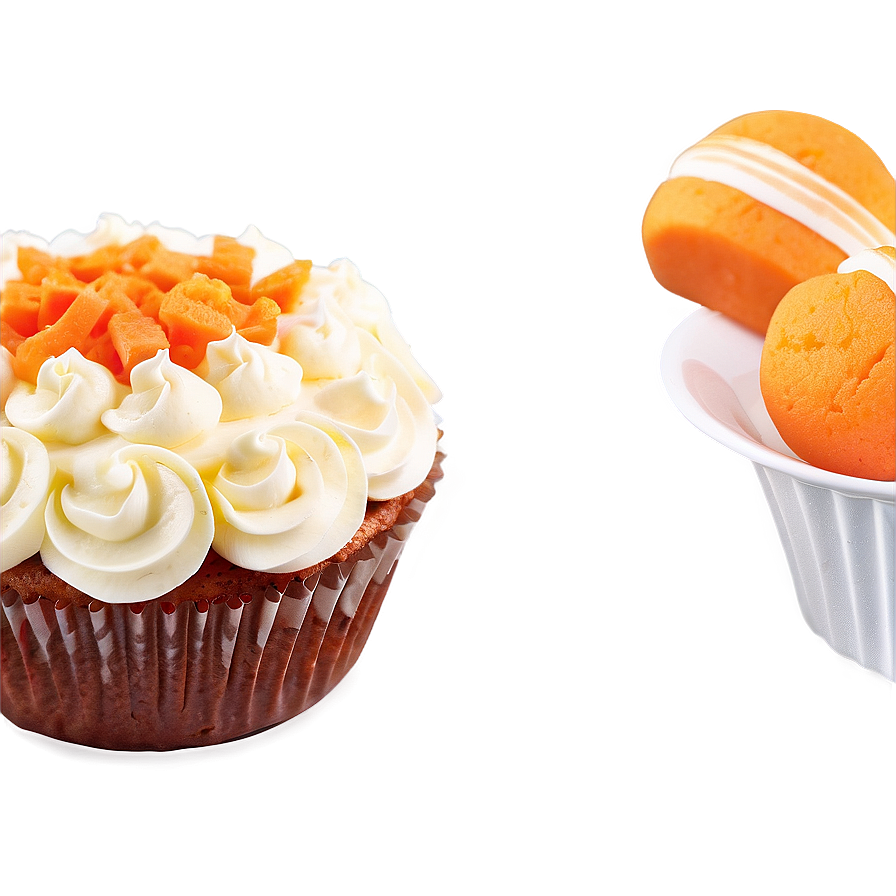 Carrot Cupcakes Png Isw PNG Image