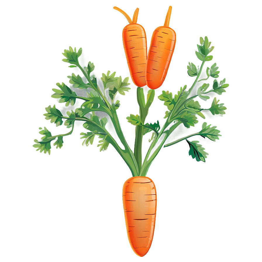 Carrot Plant Clipart Png 06272024 PNG Image