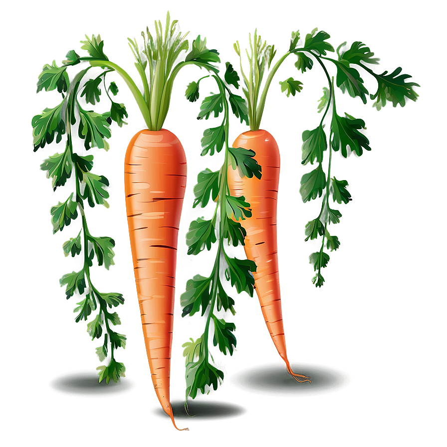 Carrot Plant Clipart Png Vgm25 PNG Image