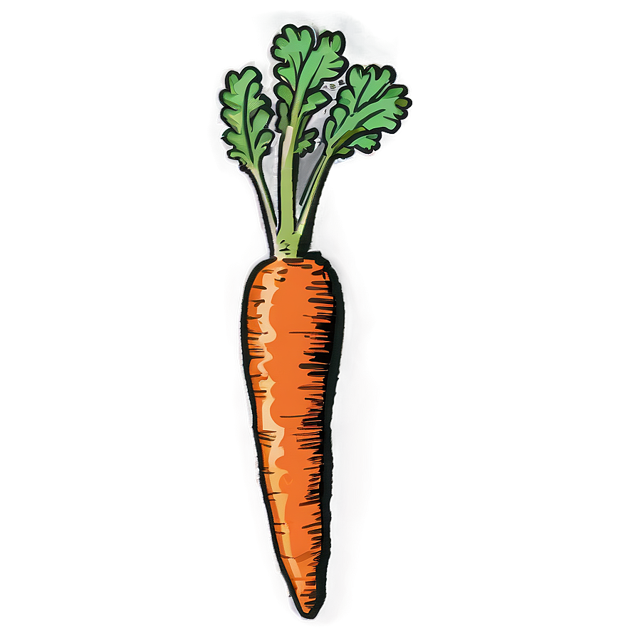 Carrot Sketch Png 05242024 PNG Image