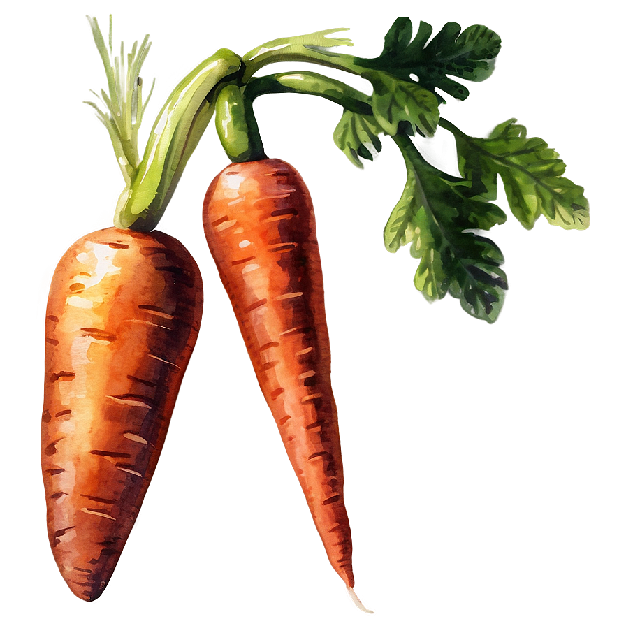 Carrot Watercolor Png Bxs PNG Image