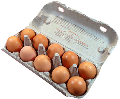 Cartonof Brown Eggs PNG Image