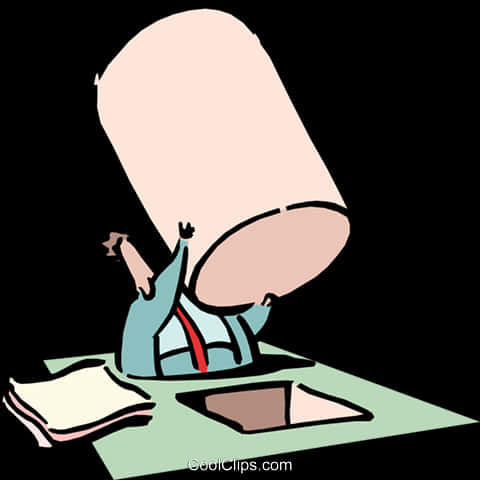 Cartoon Accidentwith Square Pipe PNG Image