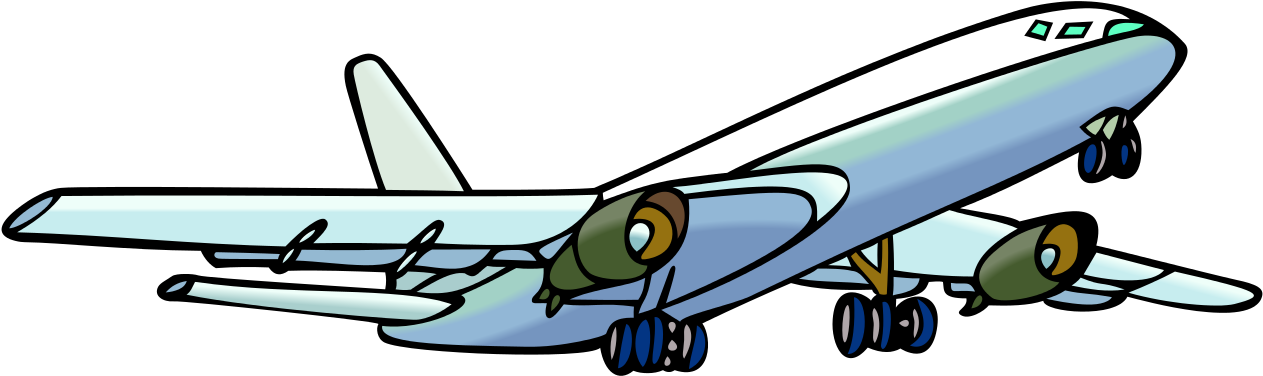 Cartoon Airplane Illustration PNG Image