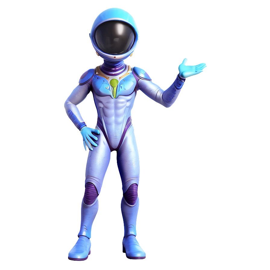 Cartoon Alien In Spacesuit Png Lqu PNG Image