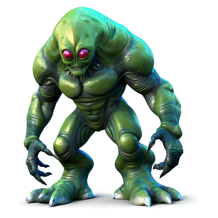 Cartoon Alien Monster Png Blp33 PNG Image