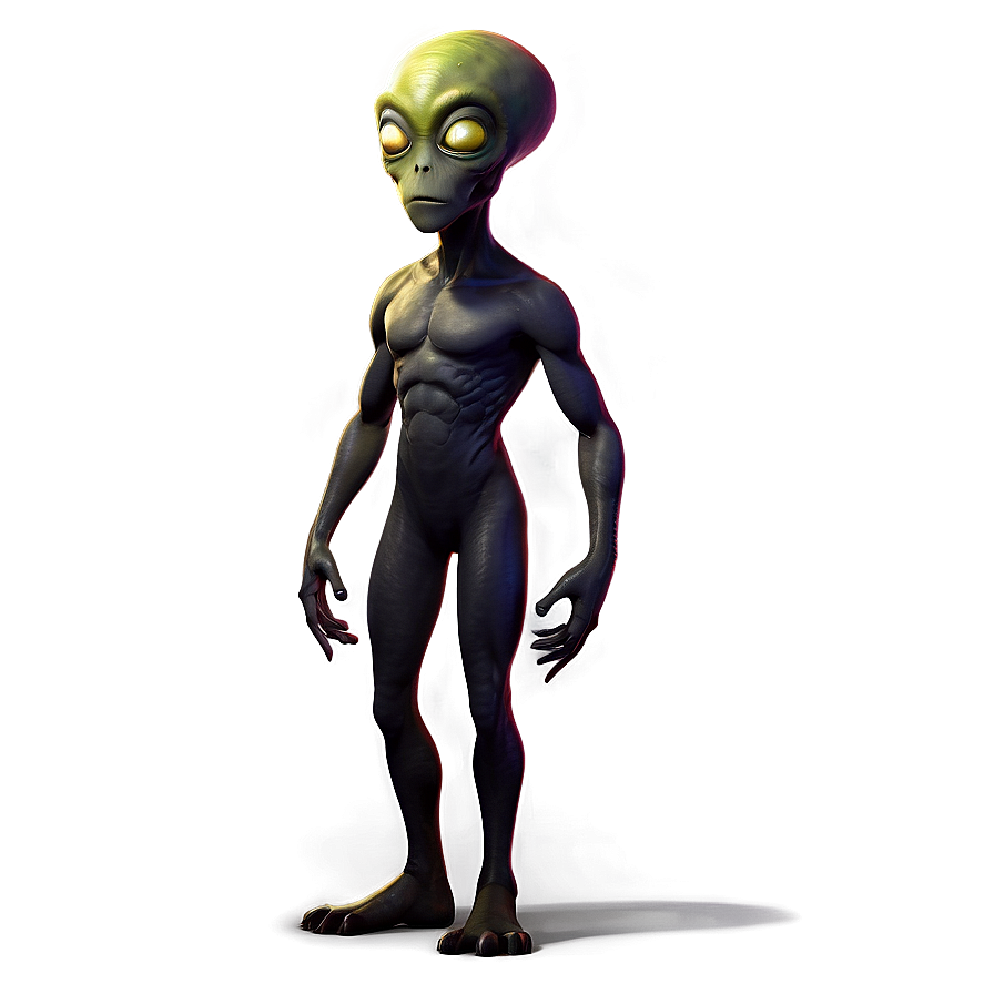 Cartoon Alien With Planets Png 64 PNG Image